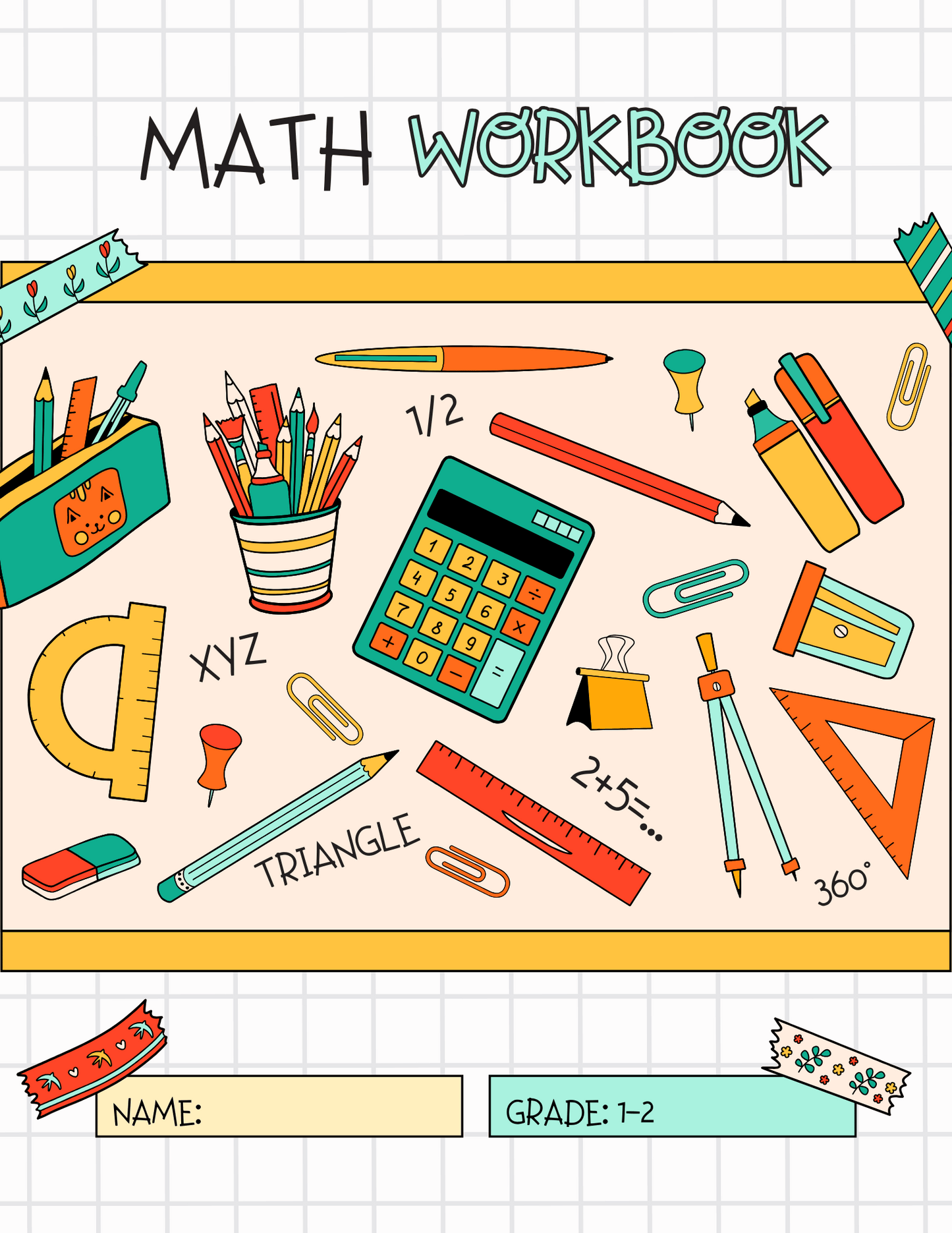 Math Workbook - Gr. 1&2