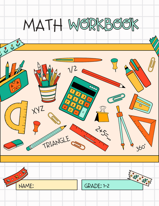 Math Workbook - Grades 1 & 2