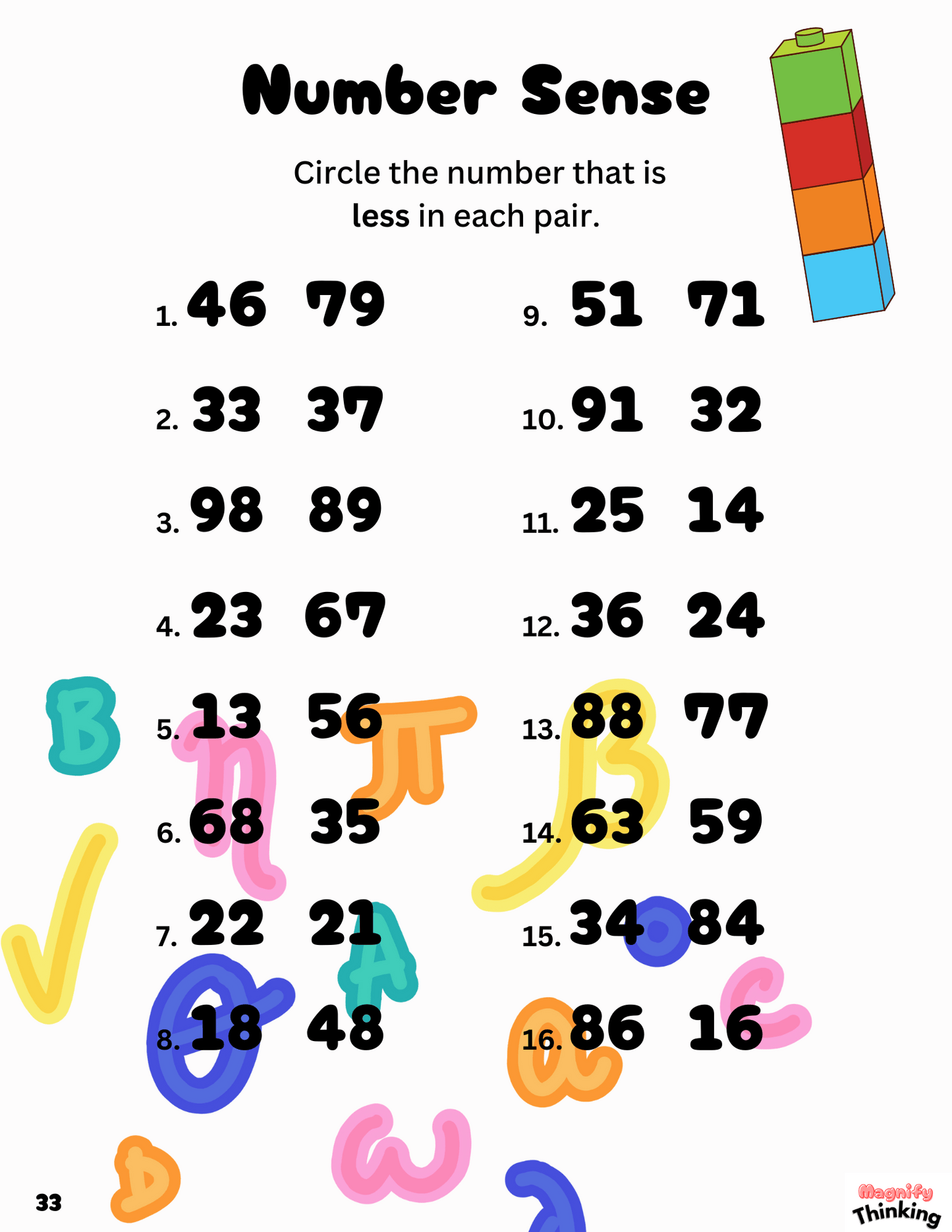 Math Workbook - Gr. 1&2