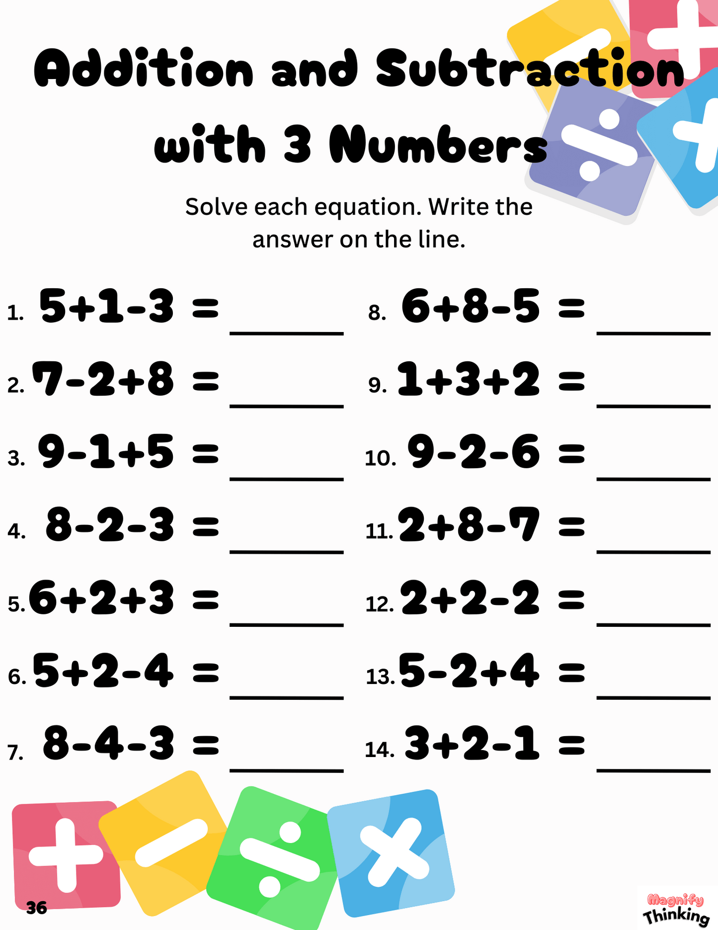 Math Workbook - Gr. 1&2